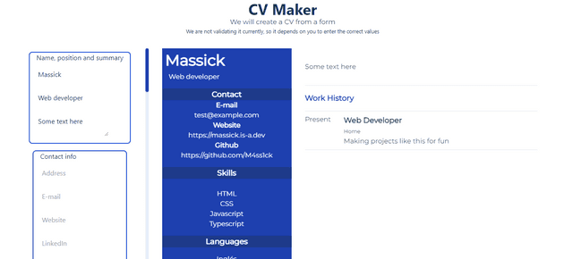 CV Maker